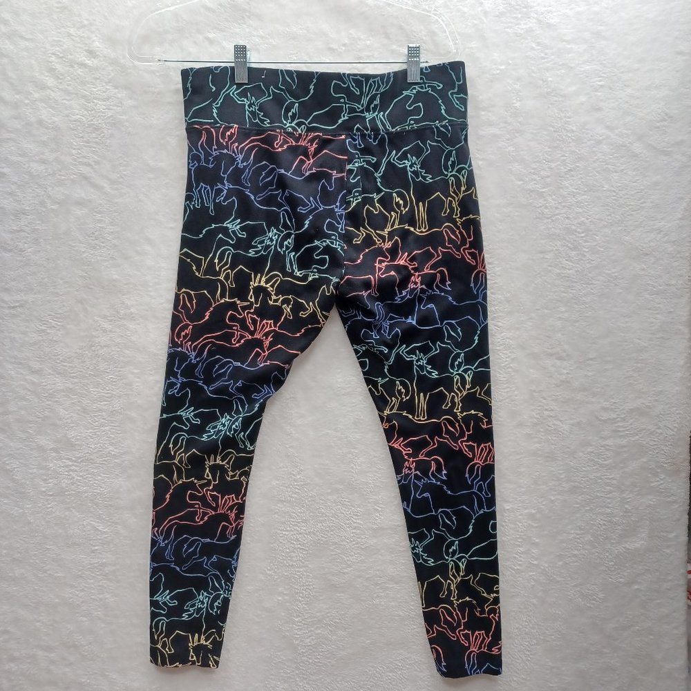 Justice Girls 22 Unicorn Rainbow Leggings Yoga Pant Workout Active Wear